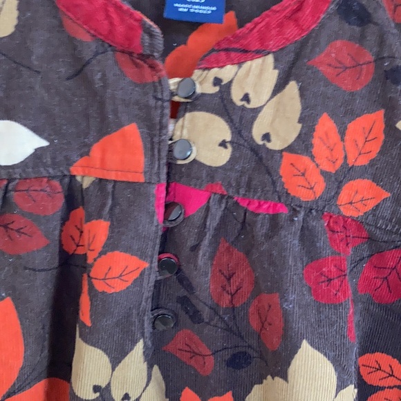 $15 Add On EUC Gap Pretty Girls Fine Brown Corduroy Butterfly Dress Line… - Picture 5 of 8